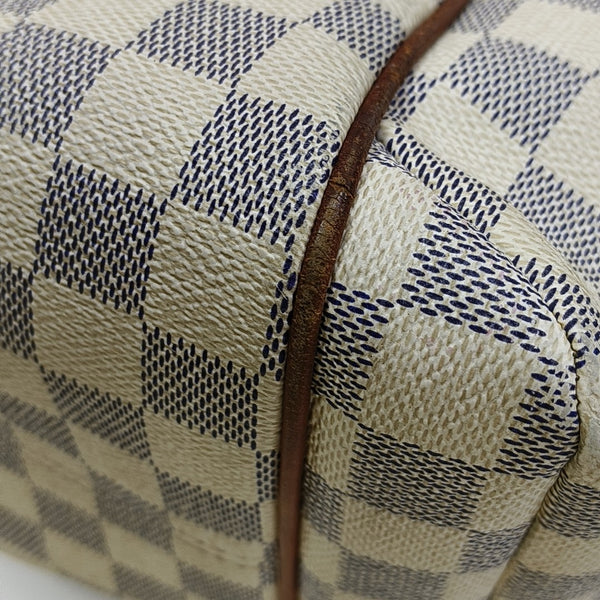 TOTALLY MM Damier Azur Coated Canvas White