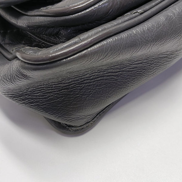 NIKI Small Chevron Calfskin Gray