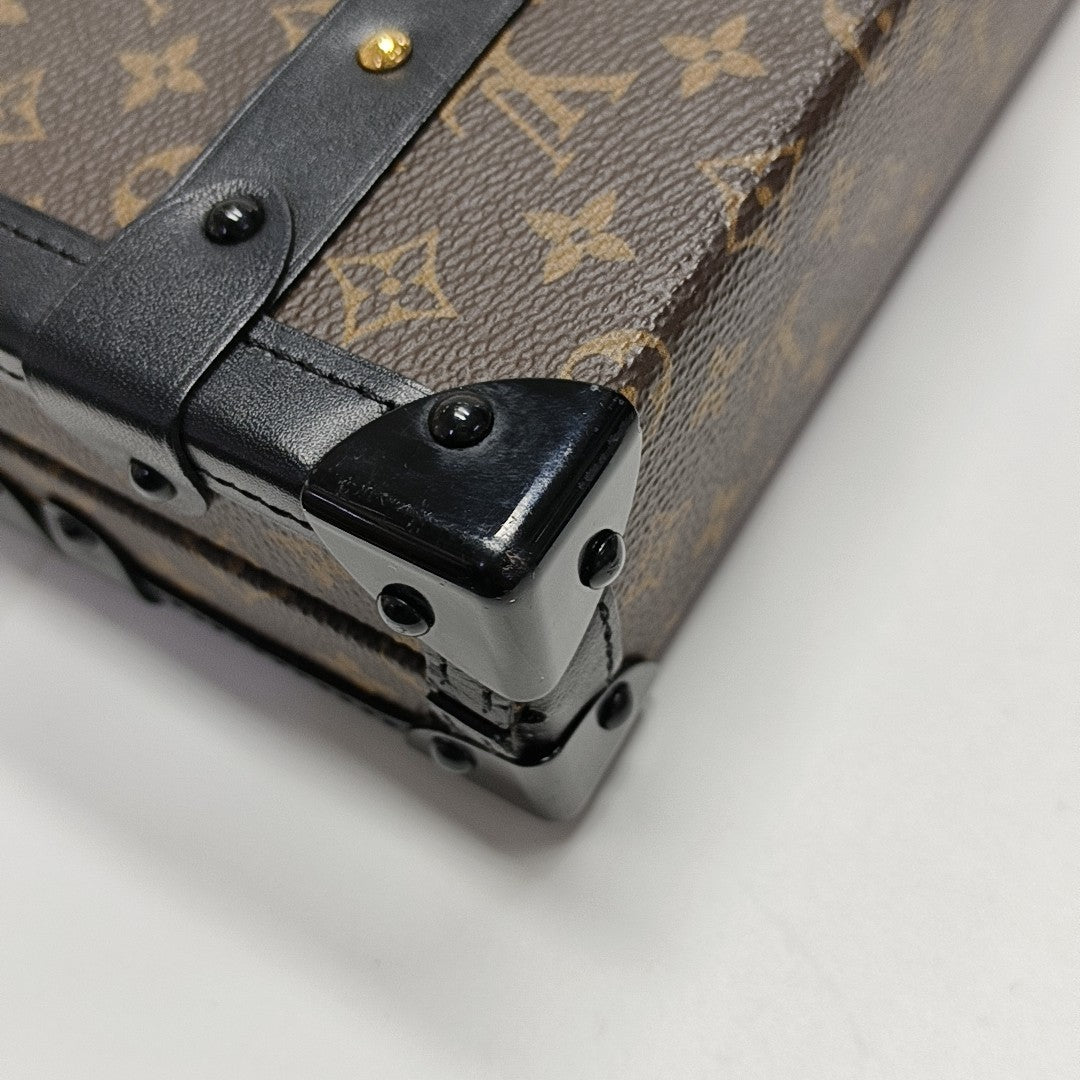PETITE MALLE Monogram Coated Canvas Brown