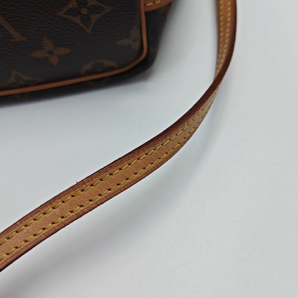 NÉONOÉ Nano Monogram Coated Canvas Brown