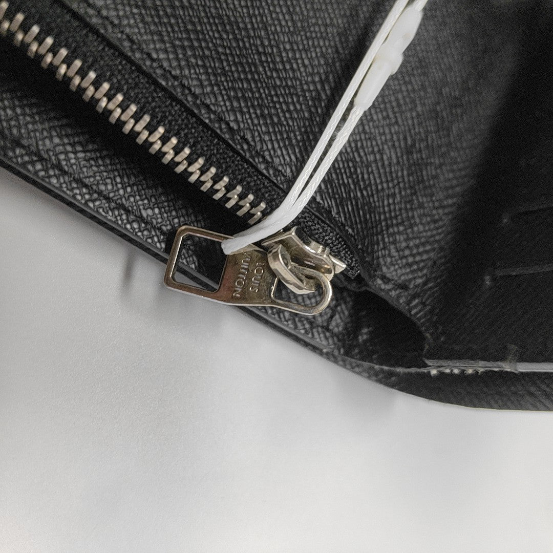 AMERIGO Damier Graphite Coated Canvas Gray Wallet