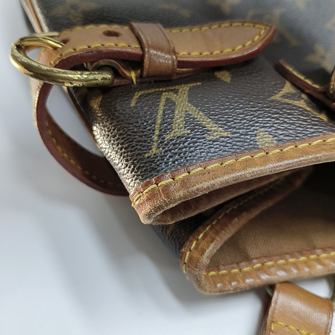 BATIGNOLLES MM Monogram Coated Canvas Brown