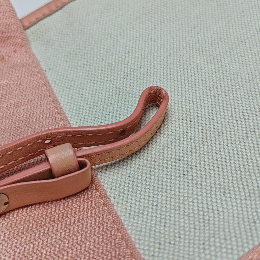 Navy Mini Canvas Beige