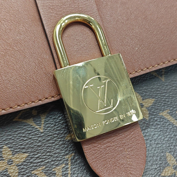 LOCKY BB Monogram Coated Canvas Brown
