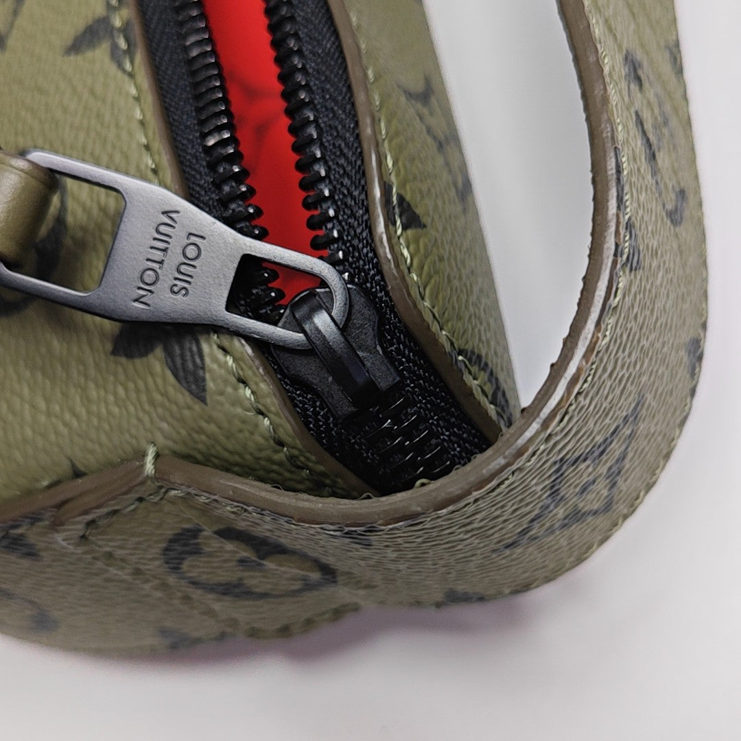 Monogram Coated Canvas Belt Bag Green
