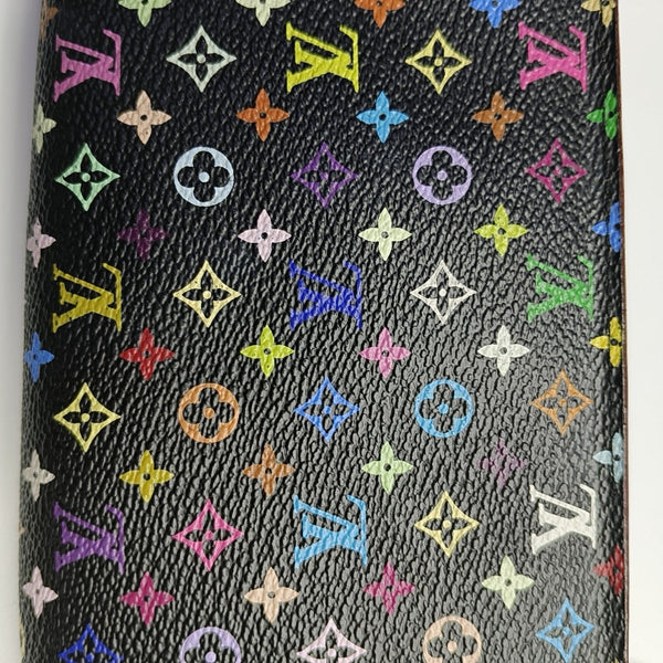 Cartera negra Insolite Monogram de lona revestida