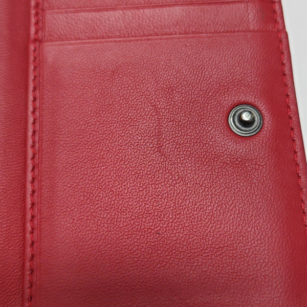 Lambskin Wallet Red