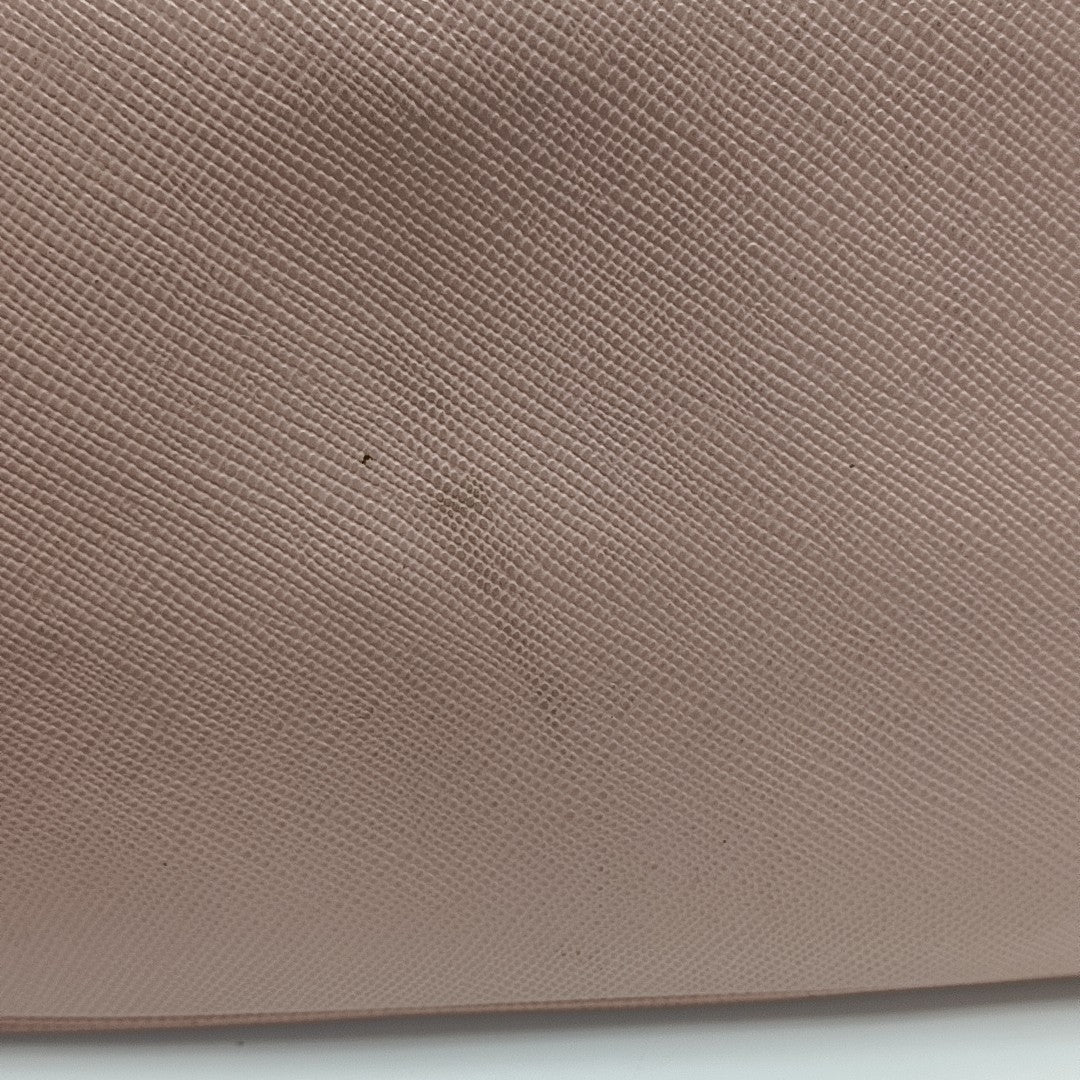 Double Large Saffiano Calfskin Pink