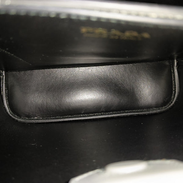 Panier Medium Saffiano Calfskin Gray