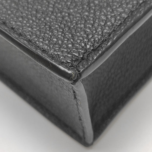 SAC PLAT Mini Calfskin Black
