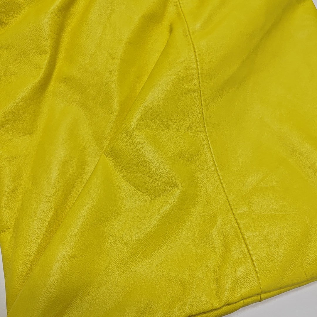 CRYSTAL POUCH Small Lambskin Yellow