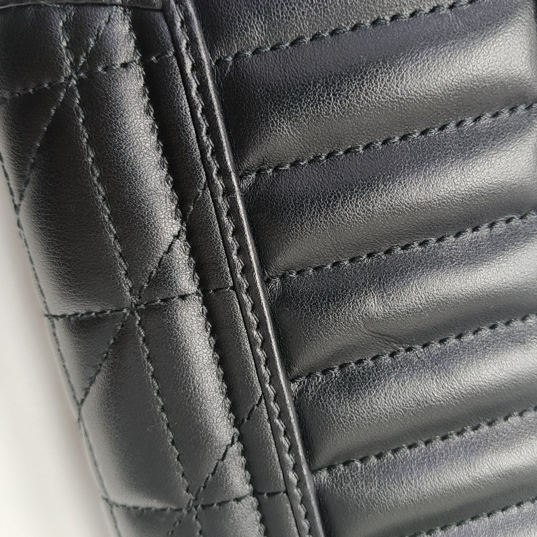 GG Marmont Mini Quilted Calfskin Black