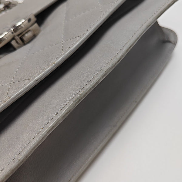 CC BOX Quilted Lambskin Gray