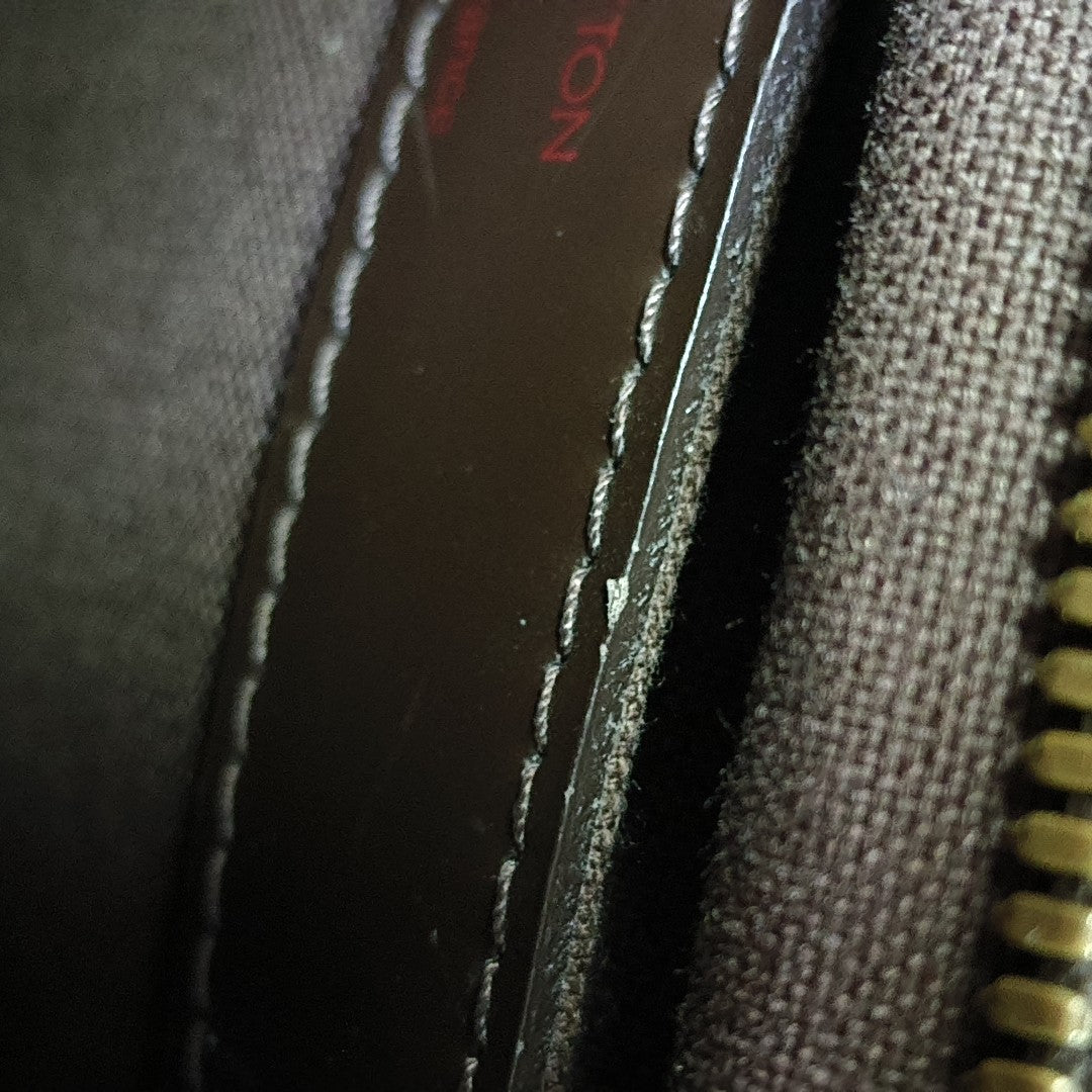 NAVIGLIO MM Damier Ebene Coated Canvas Brown