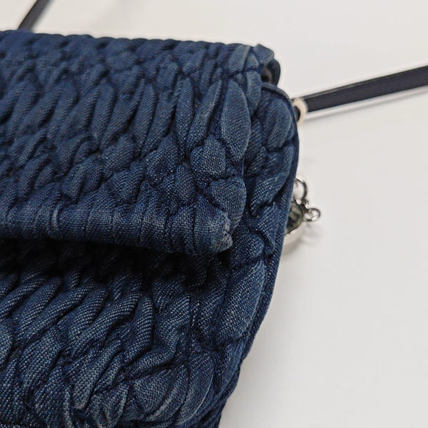 Crystal Quilted Denim Blue