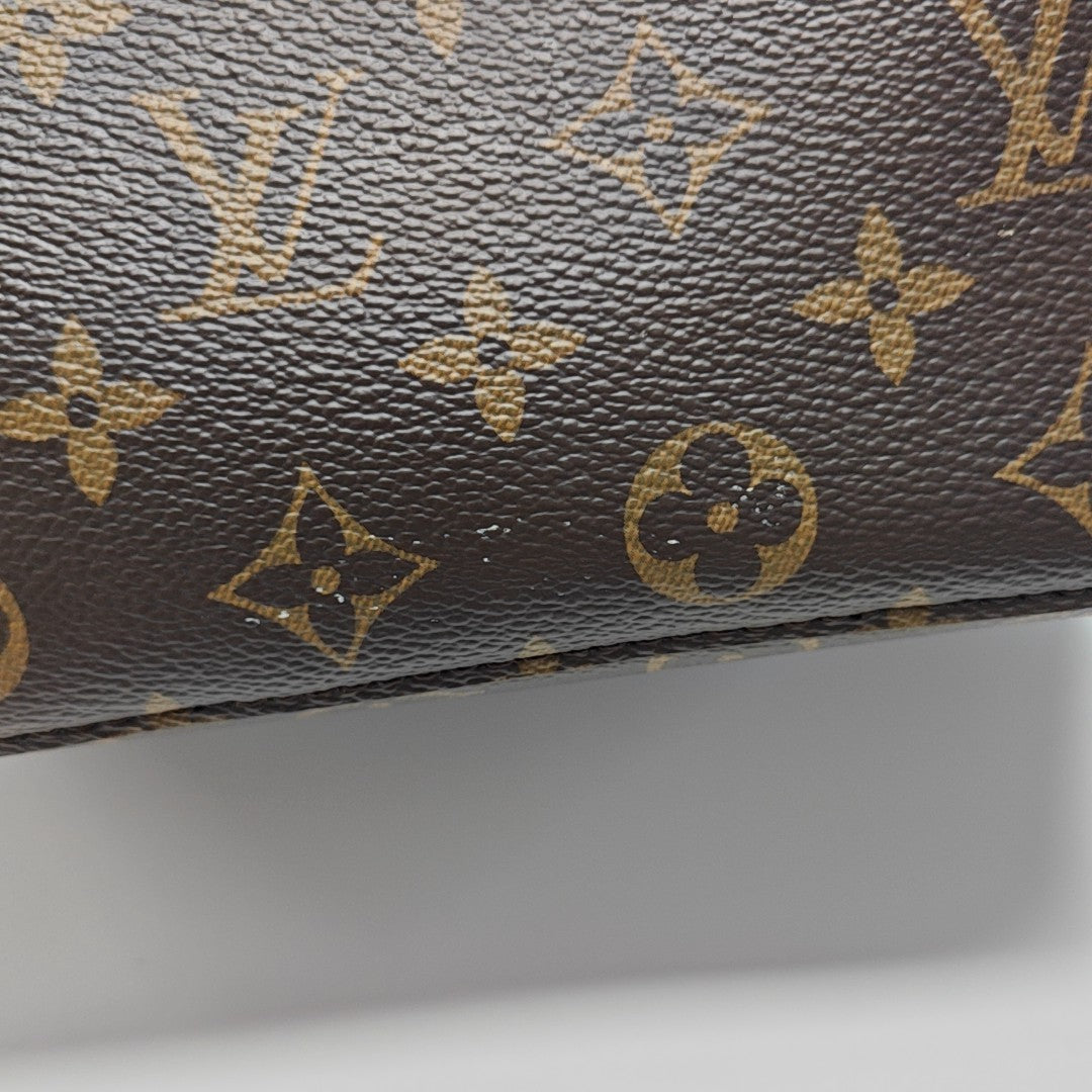 NÉONOÉ MM Monogram Coated Canvas Brown
