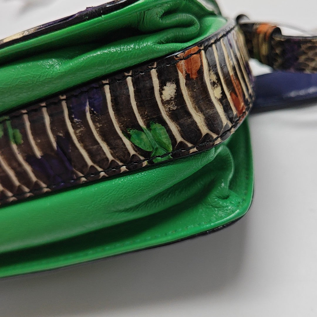 Quilted Calfskin Shoulder Bag Green
