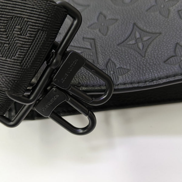 TRIANGLE Monogram Calfskin Black