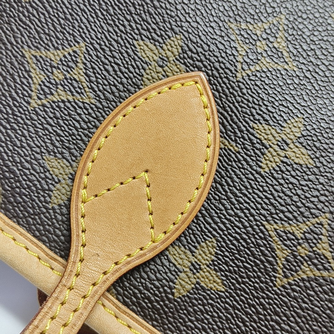 NEVERFULL GM Monogram Coated Canvas Brown