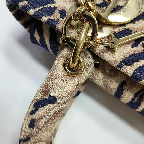 Lady D-Lite Medium Fabric Beige