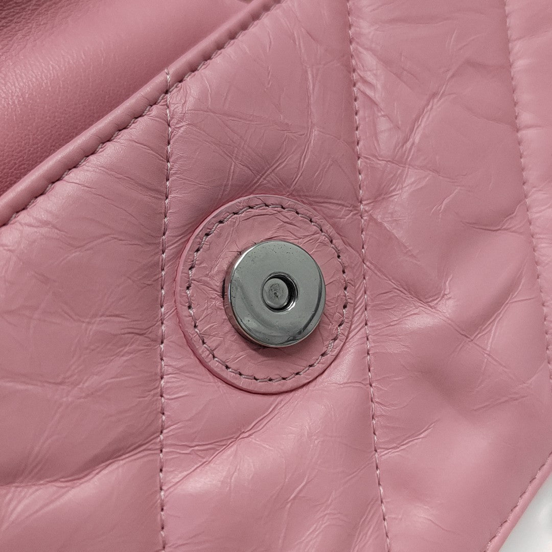 Hourglass Small Quilted Lambskin Pink