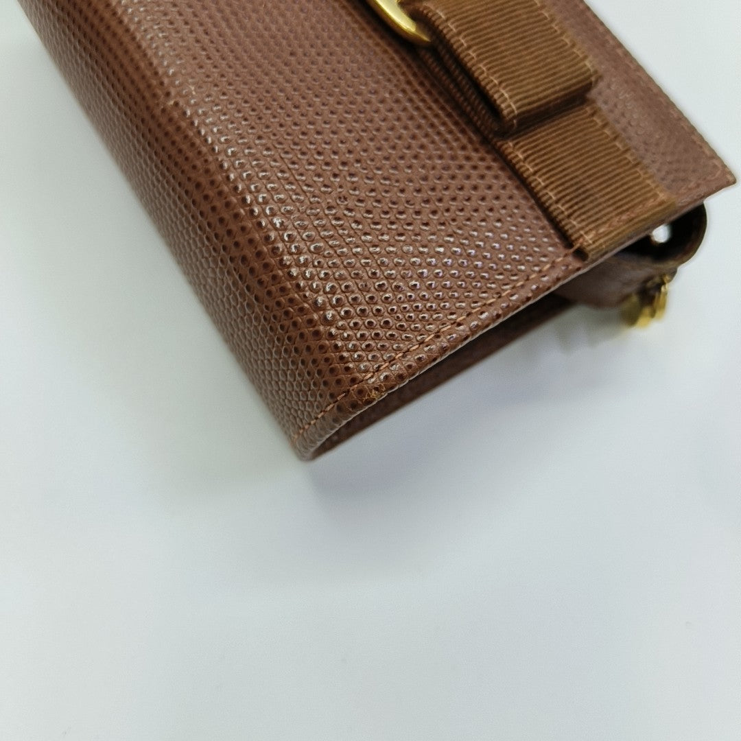 Vara Calfskin Brown Coin Purse