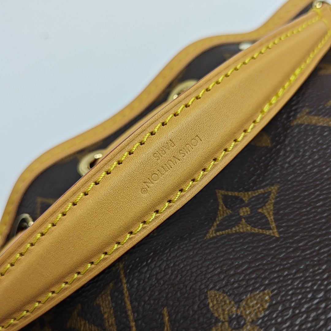 NOÉ Nano Monogram Coated Canvas Brown
