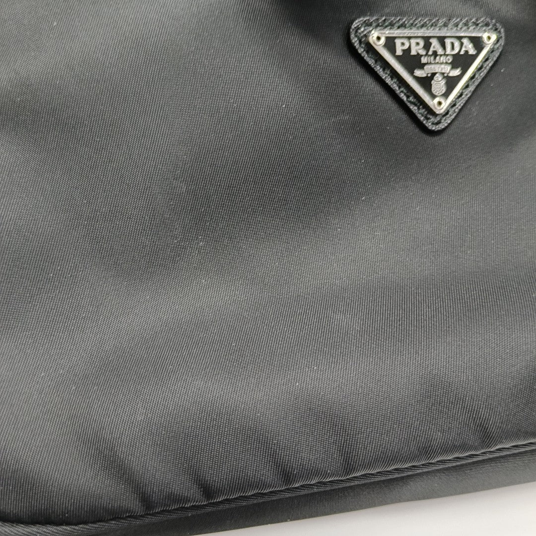 Authenticated pre-owned  Re-Edition2000 Mini Nylon Black - Top Handle Bag at Looply