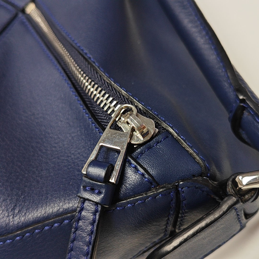 Puzzle Small Calfskin Blue