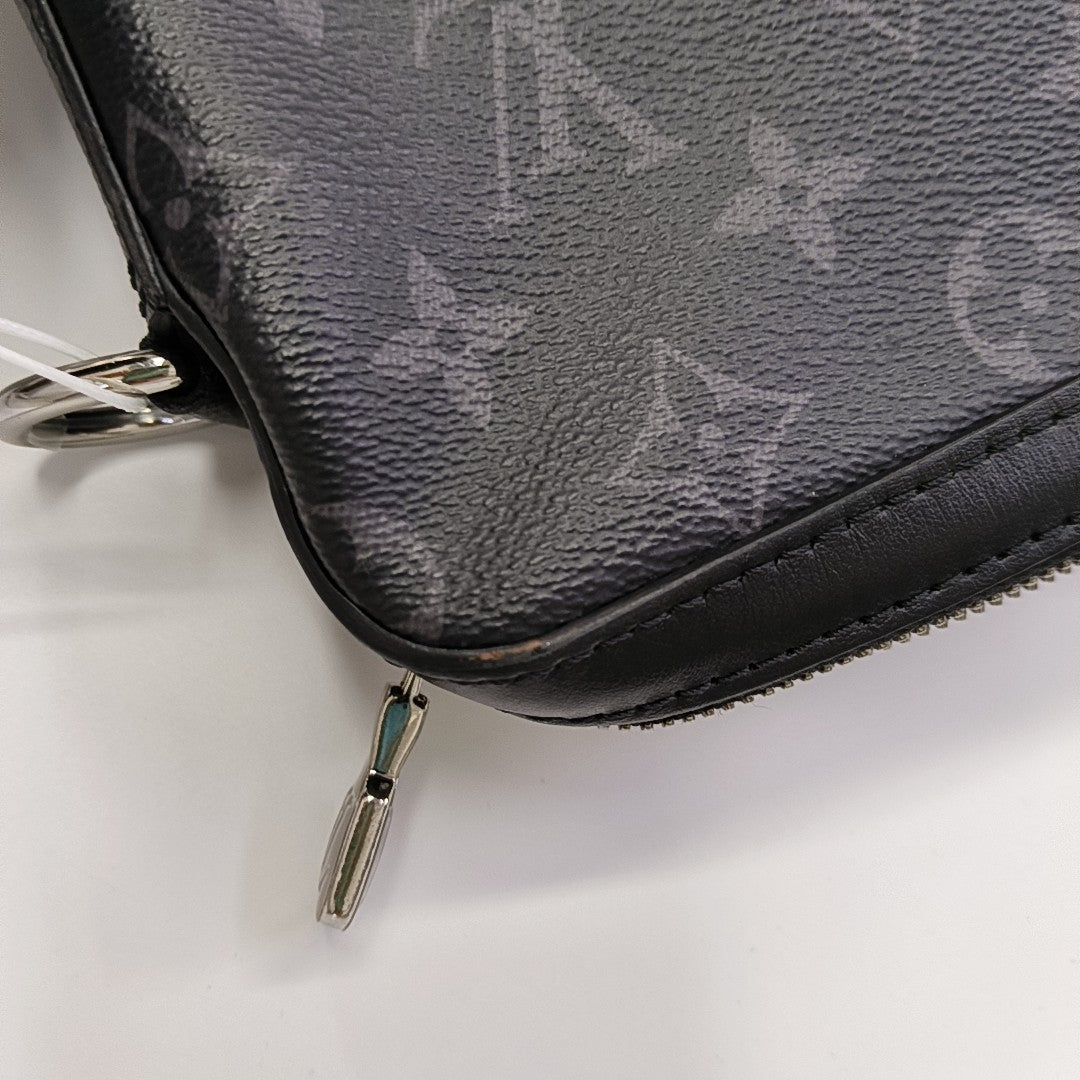TRIO Monogram Coated Canvas Gray