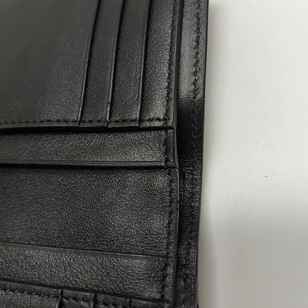 Rockstud Calfskin Black Wallet