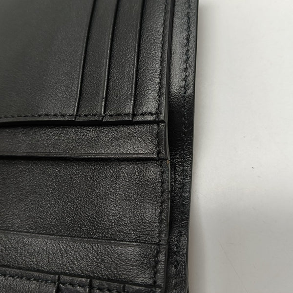 Rockstud Calfskin Black Wallet
