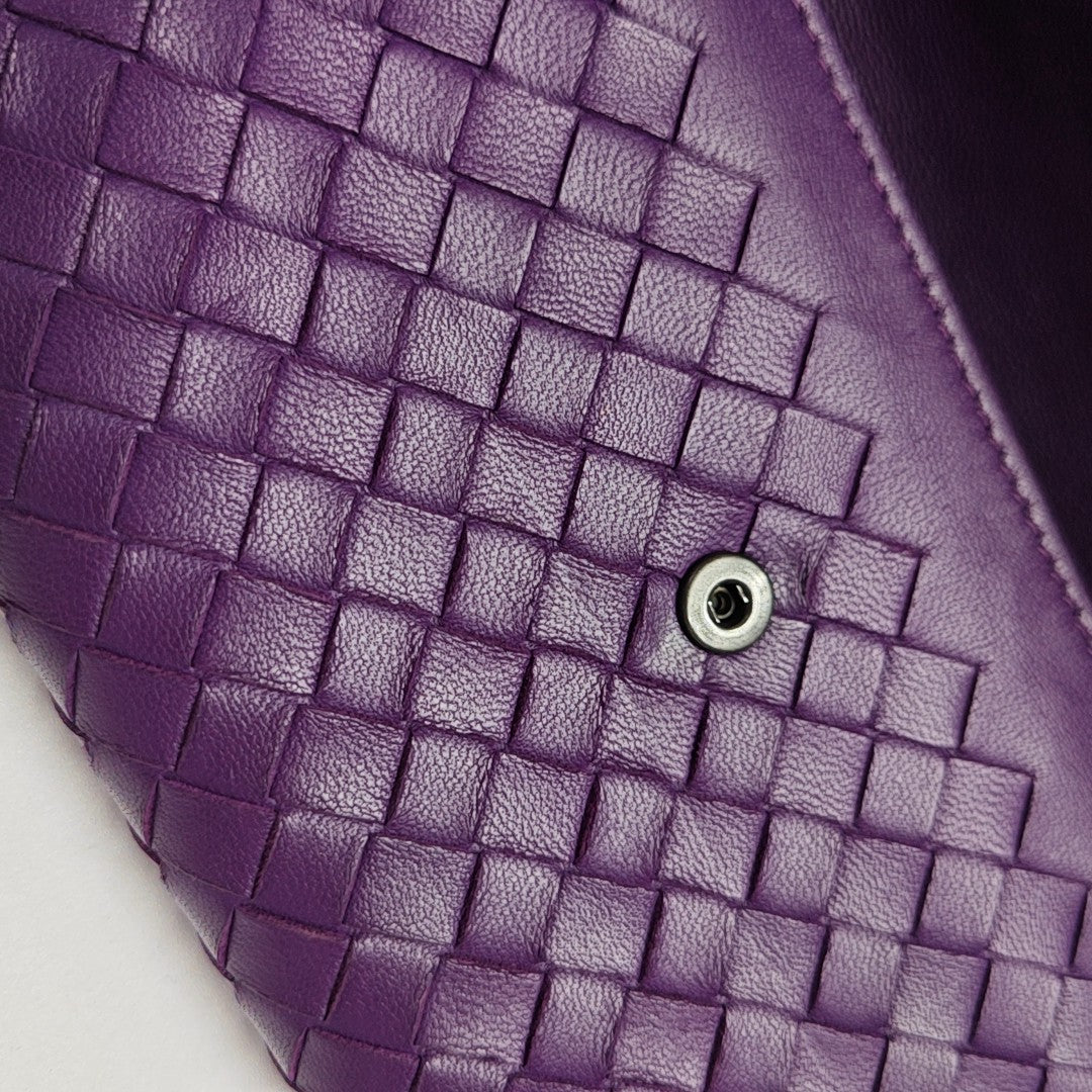 Calfskin Wallet Purple
