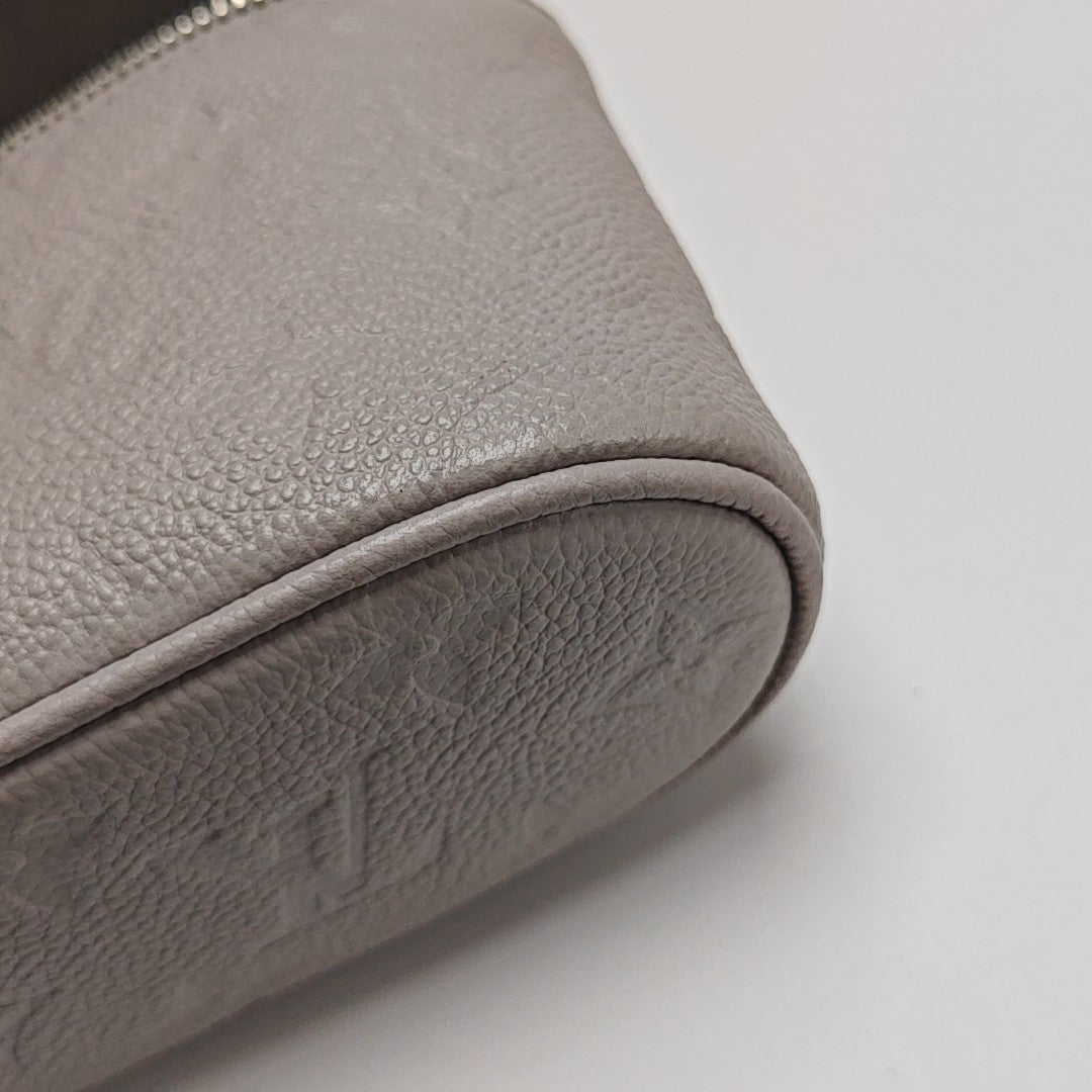 Vanity Chain Pouch Mini Monogram Calfskin Gray