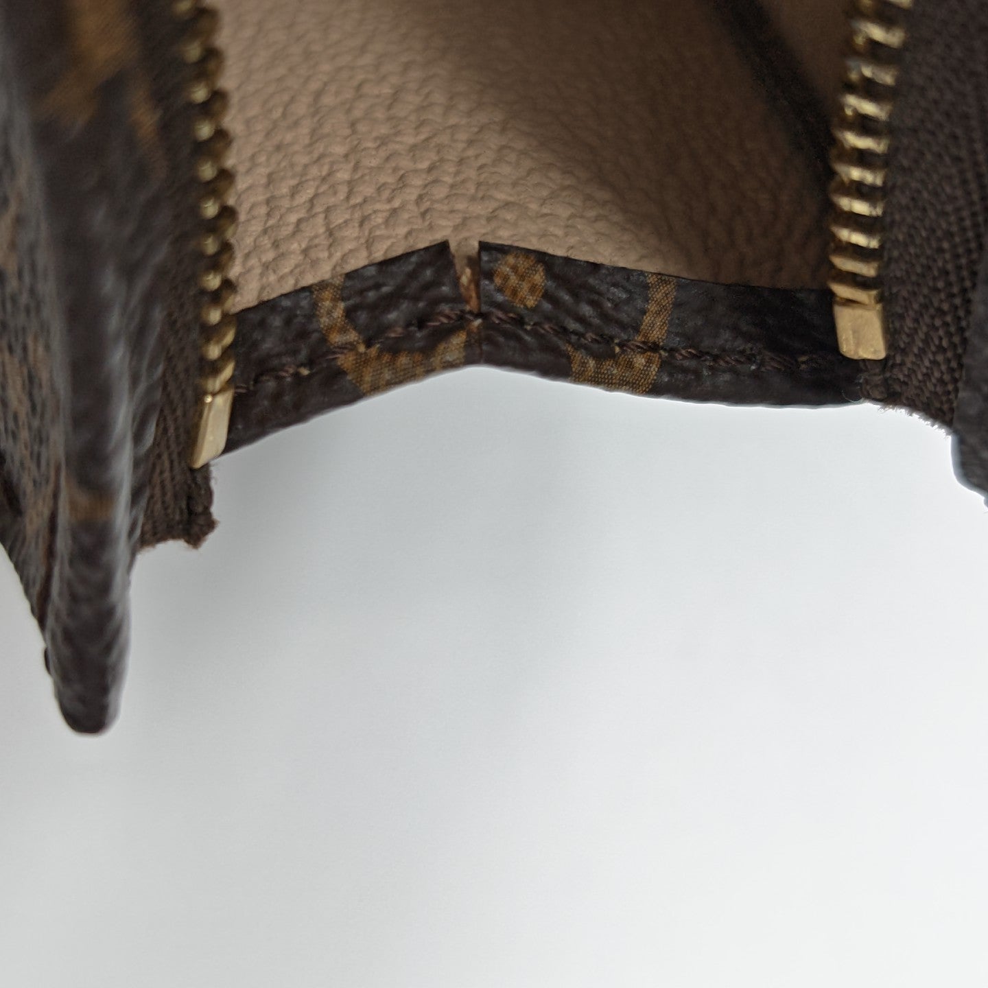 TOILET POCKET 19 Monogram Coated Canvas Brown