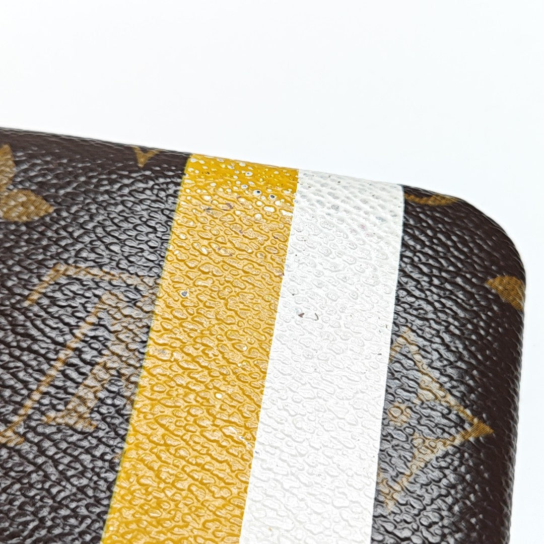 Monogram Coated Canvas Key Pouch Brown