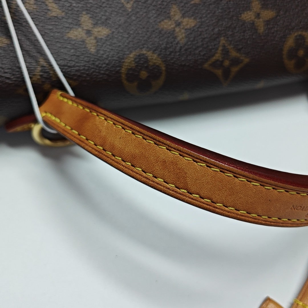 CLUNY PM Monogram Coated Canvas Brown