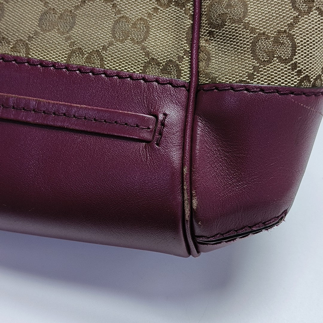 Monogram Canvas Tote Bag Brown