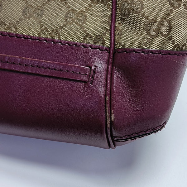 Monogram Canvas Tote Bag Brown