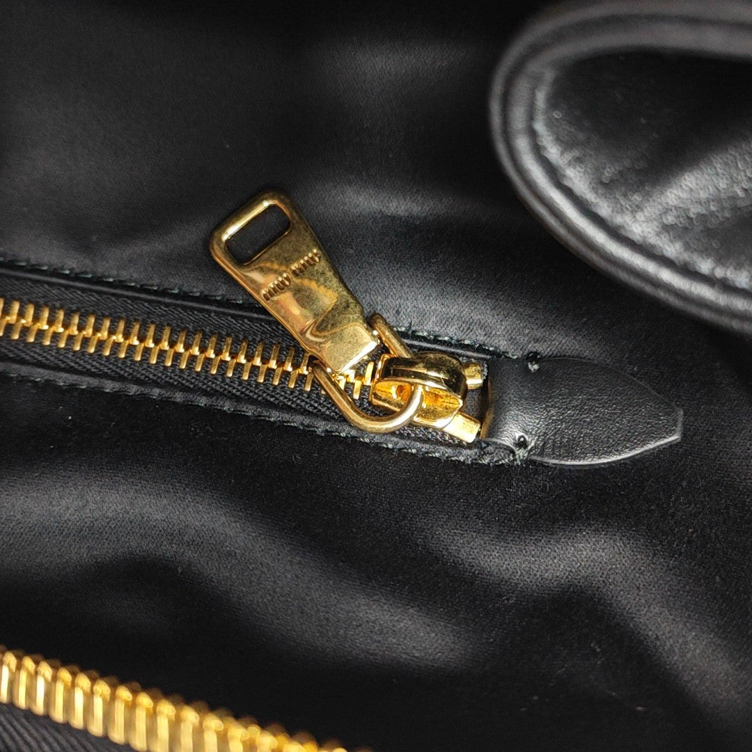 Beau Large Calfskin Black