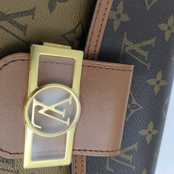 DAUPHINE Mini Monogram Coated Canvas Brown