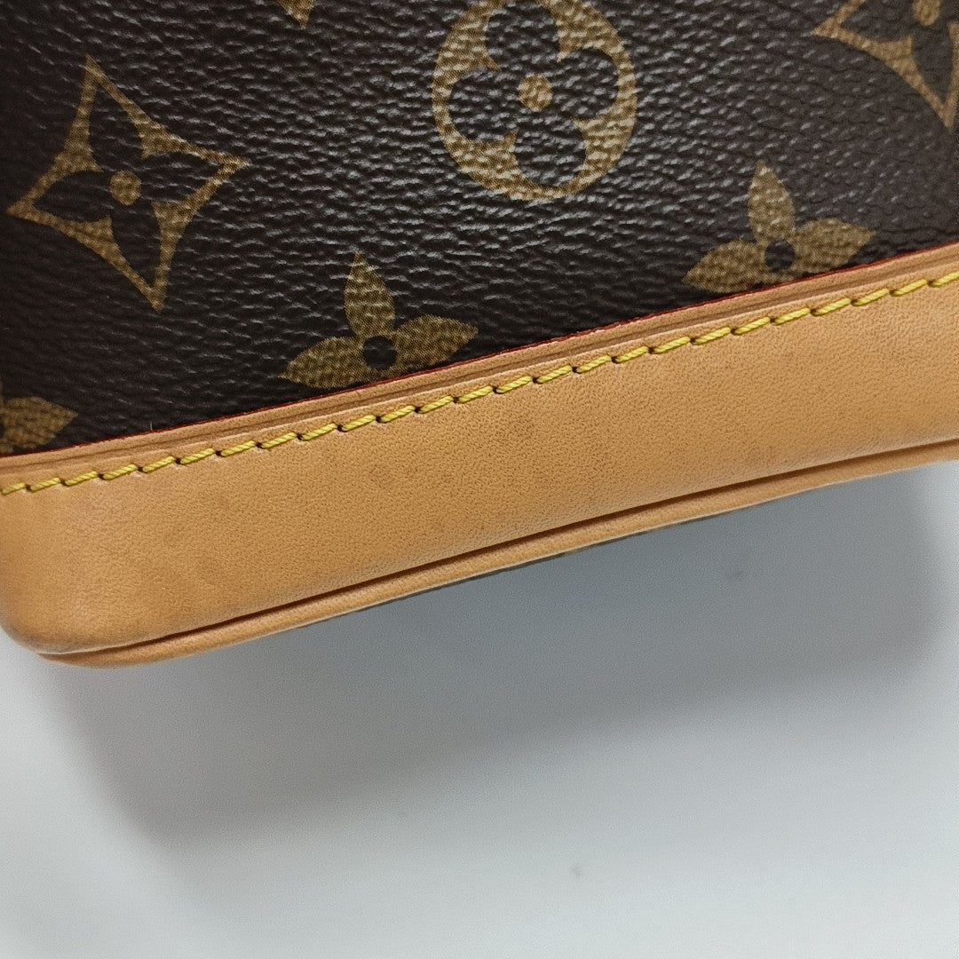 NOÉ Nano Monogram Coated Canvas Brown