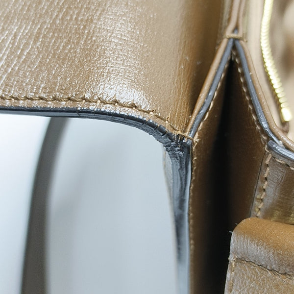 Horsebit 1955 Medium Monogram Coated Canvas Beige