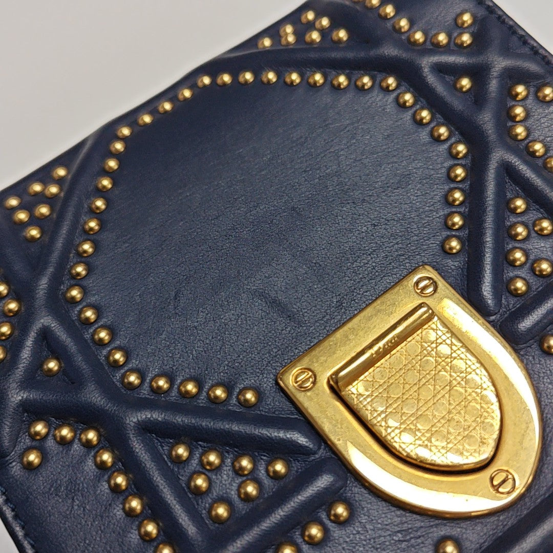 Diorama Cannage Calfskin Blue
