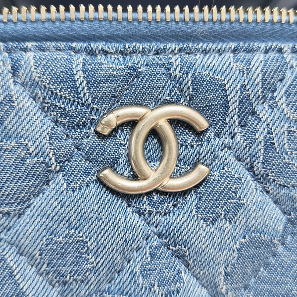 Denim Shoulder Bag Small Blue