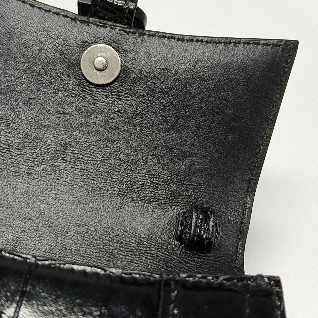 Hourglass Mini Calfskin Black