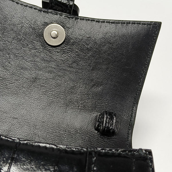 Hourglass Mini Calfskin Black