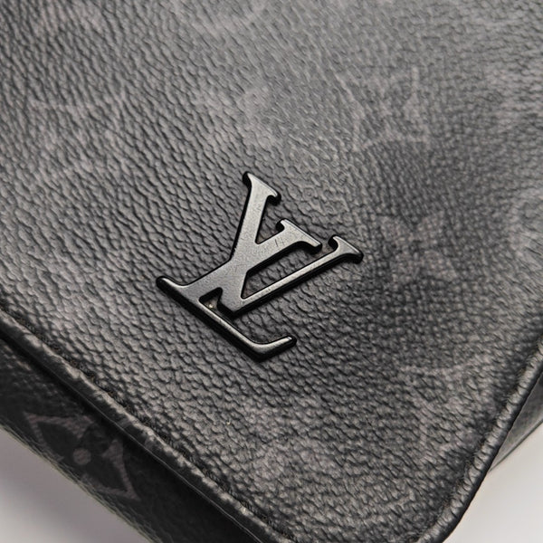 DISTRICT PM Monogram Coated Canvas Black