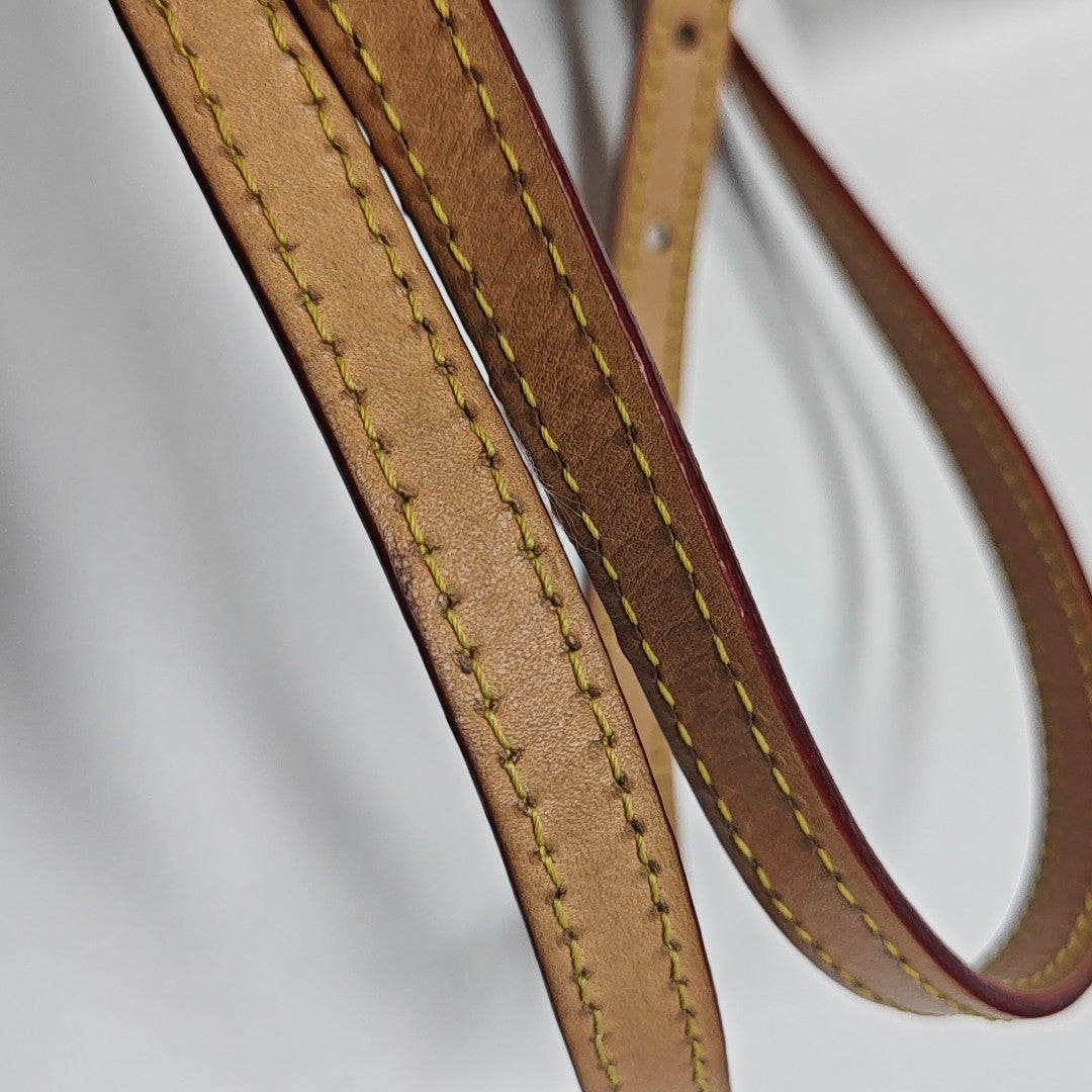 Monogram Coated Canvas Shoulder Bag Brown