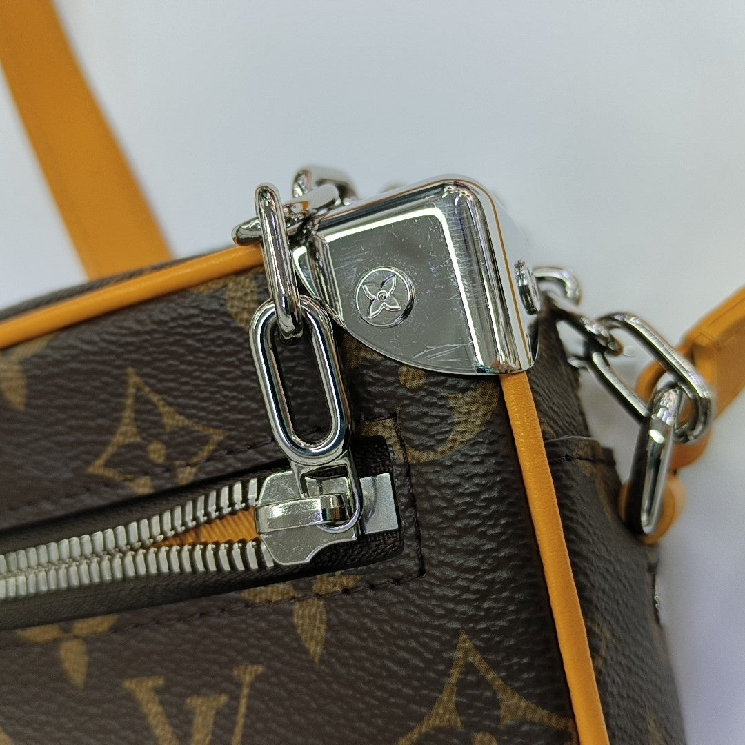 SOFT TRUNK Mini Monogram Coated Canvas Brown